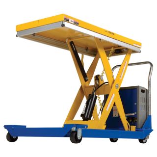 Vestil DC-Powered Scissor Cart — 1000-Lb. Capacity, Model# CART-24-10-DC  DC Powered Lift Tables   Carts