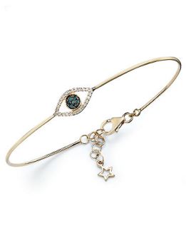 YellOra� Diamond Bracelet, YellOra� Diamond Accent Evil Eye Wire Bracelet   Bracelets   Jewelry & Watches