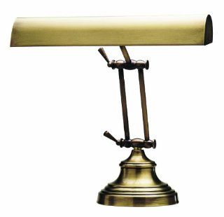 House of Troy P14 231 71 12 Inch Portable Desk/Piano Hinged Lamp, Antique Brass   Banker S Lamp  