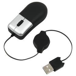 USB Mini Retractable Optical Wheel Mouse Mice & Trackballs