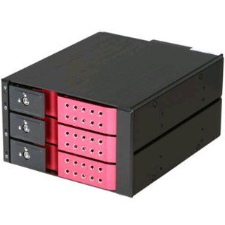 iStarUSA BPN DE230SS RED Red Color 2x5.25 to 3x3.5 SAS/SATA Trayless Hot Swap Cage Computers & Accessories