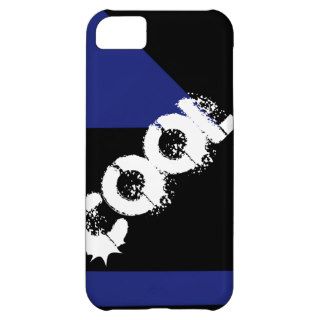 Grunge COOL Word Black and Blue Geometric Shapes iPhone 5C Covers