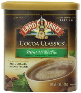 Land O Lakes, Cocoa Classics, Mint Hot Cocoa Mix, 14.8oz  Land O Lakes Hot Chocolate  Grocery & Gourmet Food