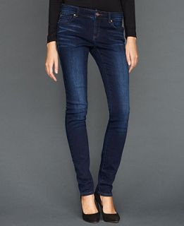 INC International Concepts Skinny Zipper Pocket Jeans, Dark Wash   Jeans   Women