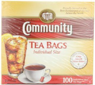 Community Coffee Tea Bags, 227 Grams (Pack of 4)  Black Teas  Grocery & Gourmet Food
