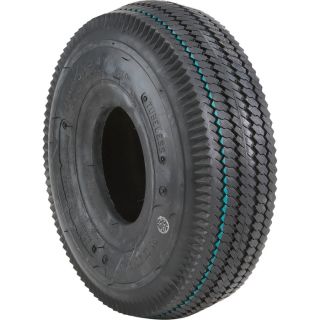 2-Ply Sawtooth Tread Replacement Tubeless Tire for Pneumatic Assemblies — 10.5in. x 410/350 x 4  Low Speed Tires
