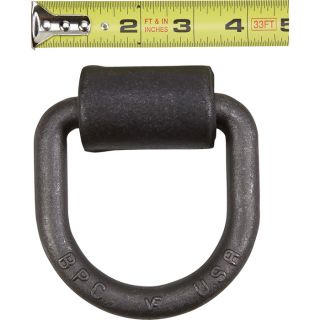Buyers Heavy-Duty Forged D-Ring — 5/8in. Dia. w/ Weld-On Bracket  Rope Rings