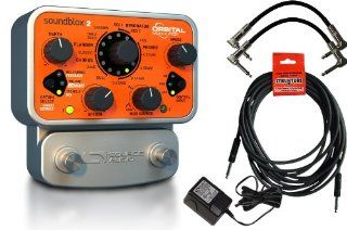 Source Audio SA226 Soundblox 2 Orbital Modulator Pedal w/ 3 Cables and Power Supply Musical Instruments