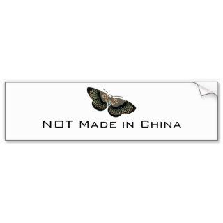NOT Made in China BS Butterfly Bumper Stickers