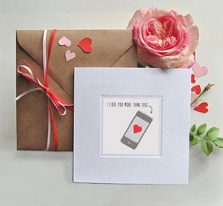 'i love luxury valentine's card' by honey tree publishing