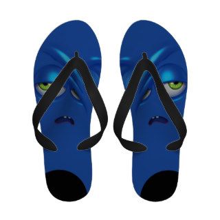 Omg Smiley Emoticon Face Flip Flops Sandals