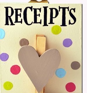 receipts seriously spotty peg by angelic hen