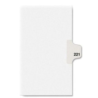 Avery   Dividers, "221", Side Tab, 8 1/2"x11", 25/PK, White, Sold as 1 Package, AVE 82437  Binder Index Dividers 