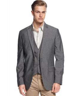 Calvin Klein Jacket, Linen Blend Sportcoat   Blazers & Sport Coats   Men