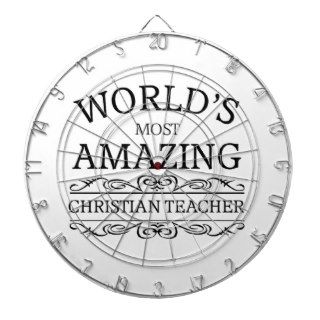 World's most amazing christian teacher dartboards