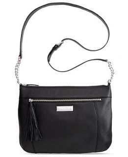 Calvin Klein Pebble Leather Messenger Bag   Handbags & Accessories