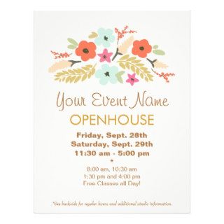 Spring Flowers Open House Flyer
