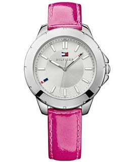 Tommy Hilfiger Womens Raspberry Patent Leather Strap Watch 38mm 1781430   Watches   Jewelry & Watches