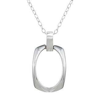 ELLE Jewelry Sterling Silver Open Oval Necklace ELLE Jewelry Sterling Silver Necklaces