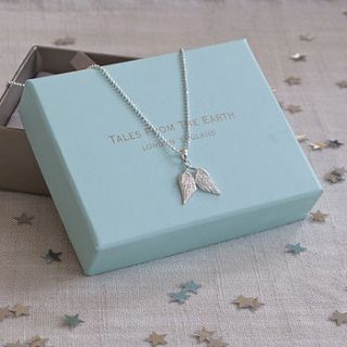 angel wings necklace for girls by tales from the earth