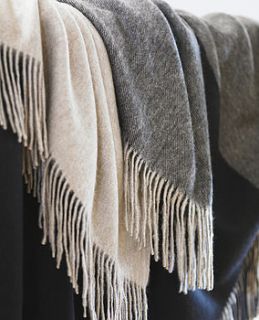 luxury cashmere shawl/throw by cocoonu