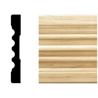 Manor House 7/16 in. x 3 in. x 7 ft. Pine Fluted Casing Moulding