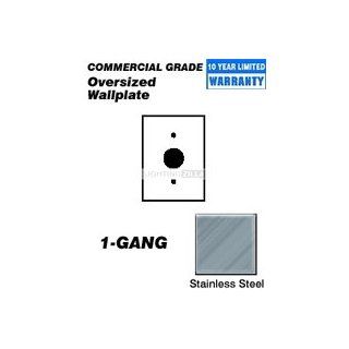 Leviton 84104 40 Wallplate 1 Gang Single 1.406 Oversize Size 302 Stainless Steel   Stainless Steel