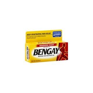 Bengay Menthol Pain Relieving Gel Vanishing Scent, 2 oz (Pack of 3) Health & Personal Care