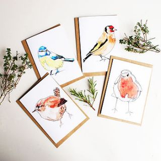 british bird cards by rebecca kiff