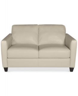 Almafi Leather Loveseat, 63W x 38D x 36H   Furniture