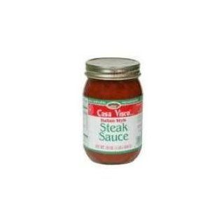 Casa Visco Italian Style Philly Steak Sauce, 16 Ounce    12 per case.  Barbecue Sauces  Grocery & Gourmet Food