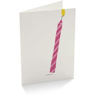 'it's a big one' birthday card by purpose & worth etc