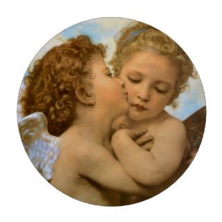 First Kiss by Bouguereau, Vintage Victorian Angels Poker Chips Set