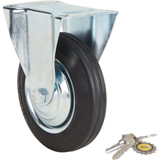 6in. Rigid Rubber Caster  Up to 299 Lbs.