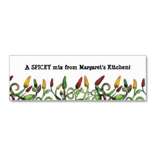 hippie doodle hot chili peppers gift tag, A SPIBusiness Card Templates