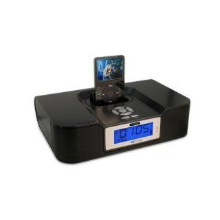 ezWake iPod Alarm Clock/Radio with 22 Key Remote (Black) Clothing