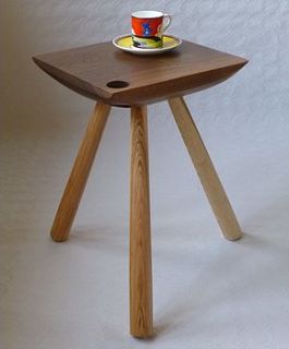 natural wooden side table by circle 52 design