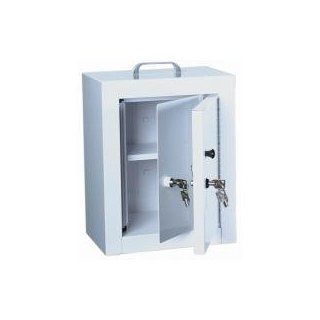 Harloff Medium Narcotics Cabinet, Double Door/Double Lock, 16" H x 12" W, White Health & Personal Care