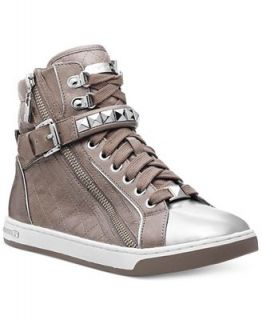 MICHAEL Michael Kors Glam Studded High Top Sneakers   Finish Line Athletic Shoes   Shoes