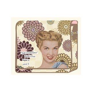 Anne Taintor High Maintenance Messenger Bag  Cosmetic Tote Bags  Beauty