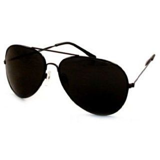 UrbanSpecs Sunglasses   Classics   Aviator / Frame Black Lens Grey Clothing
