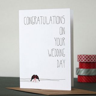 congratulations on your wedding day card by heidi nicole