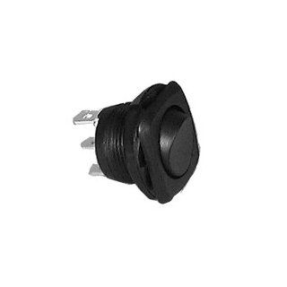 Square Bezel Round Momentary Rocker Switch   SPDT / On   Off   (On)  30 16340   Wall Light Switches  
