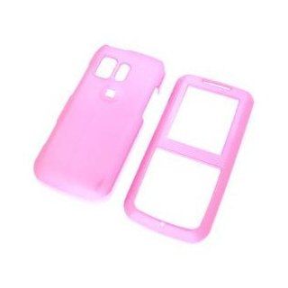 Samsung R450/Messager Solid Pink Snap On Cover, Hard Plastic Case, Protector   Retail Packaged Cell Phones & Accessories