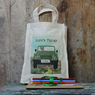 personalised four wheel drive activity bag by snapdragon