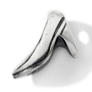 Charming Silver Inspirations Sterling Silver High Heeled Pump Shoe Bead Charm