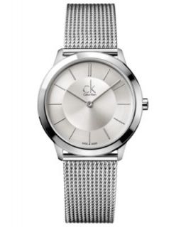 Calvin Klein Watch, Mens Swiss Surround Stainless Steel Mesh Bracelet 43mm K3W21126   Watches   Jewelry & Watches