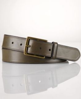 Polo Ralph Lauren Belt, Edge Stitched Leather Belt   Wallets & Accessories   Men