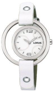 Lorus Ladies Watch Unique Fashion Design White Leather Band SALE at  Women's Watch store.