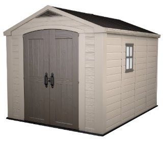 KETER Factor Resin Shed, 8 by 11 Inch  Storage Sheds  Patio, Lawn & Garden